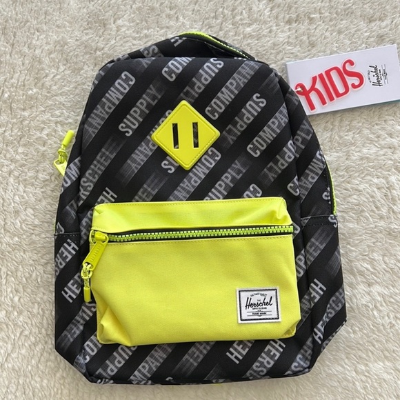 Herschel Kids Heritage Backpack | HSC Motion Black/Highlight - Picture 5 of 15
